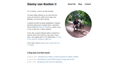 Desktop Screenshot of dannyvankooten.com