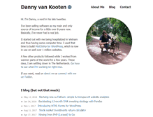 Tablet Screenshot of dannyvankooten.com
